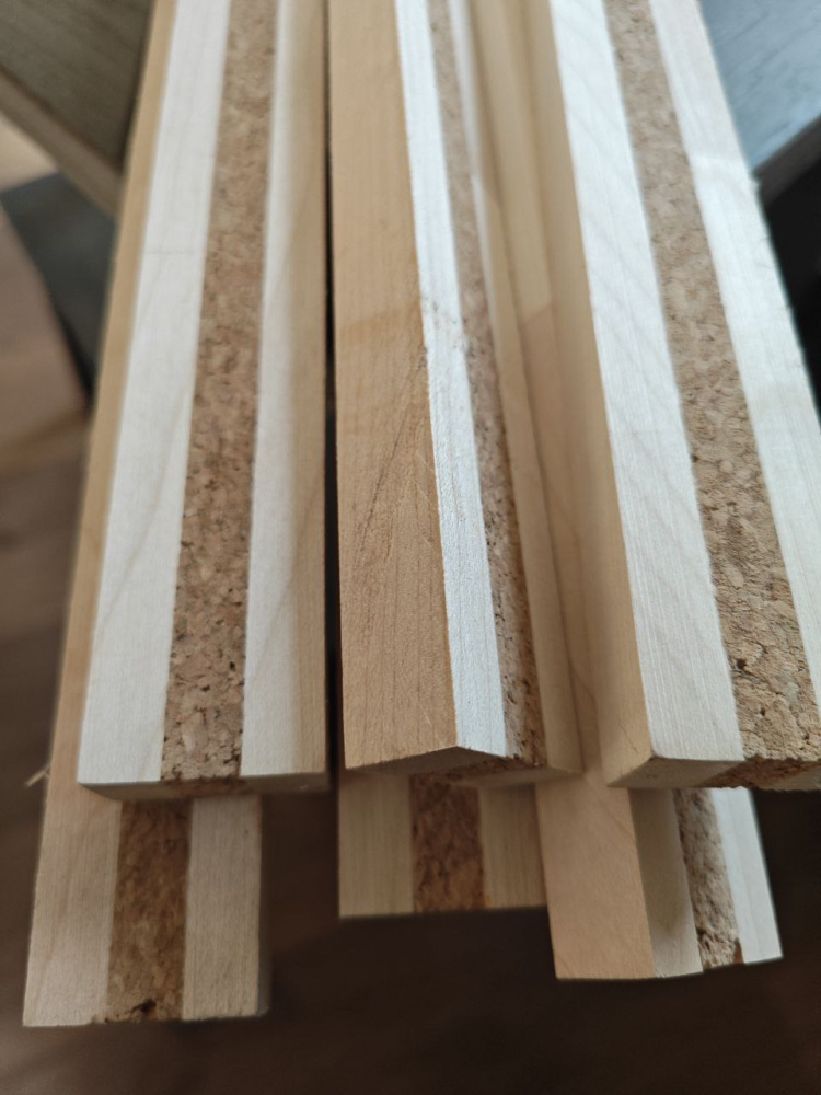 Компенсатор 3- слойный с деревом Клен+пробка+Клен 10х10х10х15х910